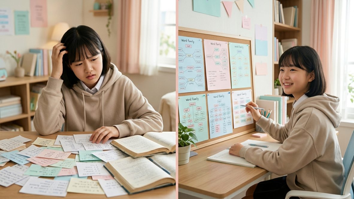 체계적 어휘 학습 전후 중학생의 영어 실력 향상 비교
